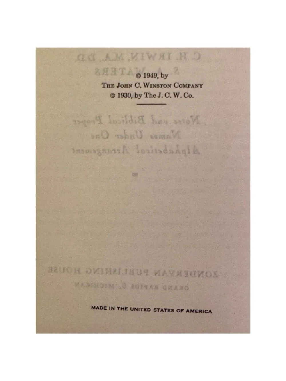 Crudens Complete Concordance To The Old & New Testaments 1949